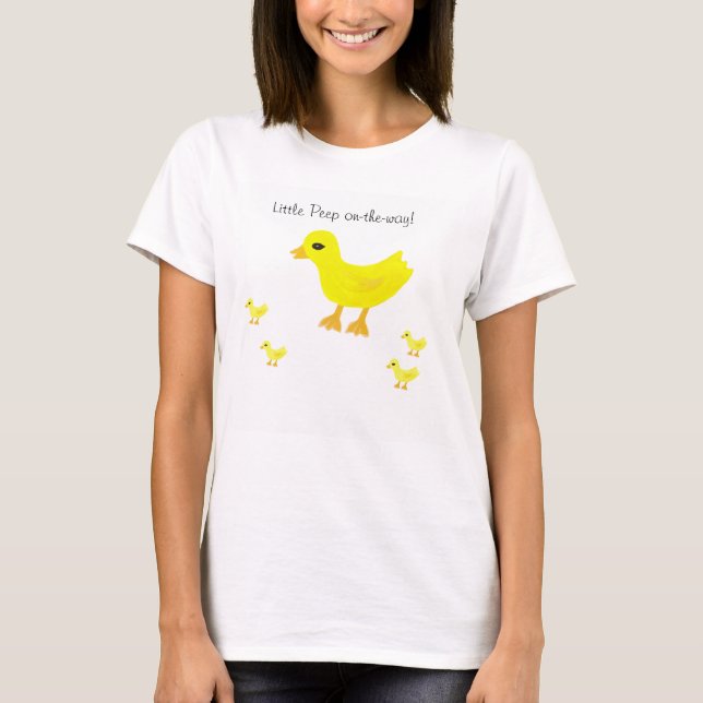 T-shirt Petit Petit Pep Sur Le Chemin Bébé Jaune Ducky (Devant)