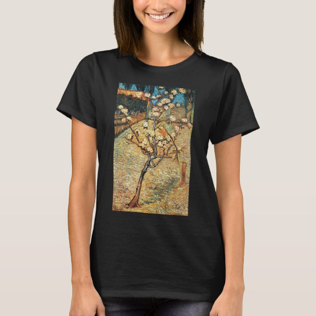T-shirt Petit poirier en fleurs par Vincent van Gogh (Devant)