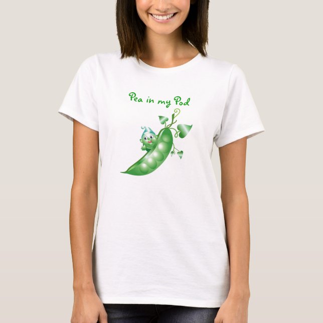 T-shirt Petit pois de garçon dans mon pod (Devant)