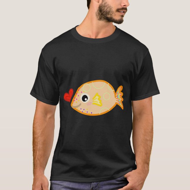 T-shirt Petit poisson-globe (Devant)