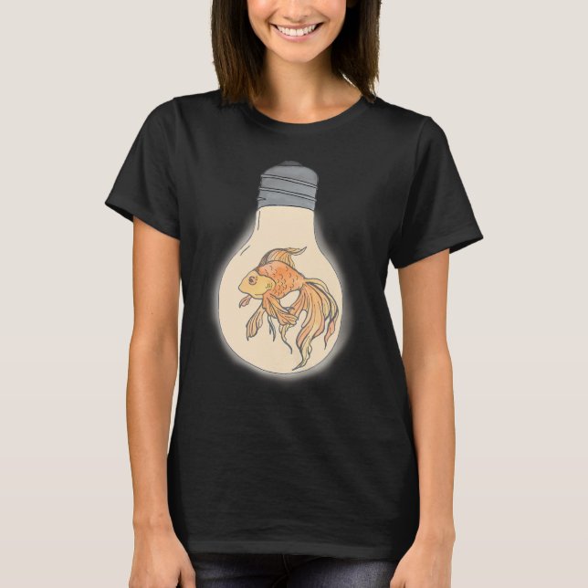 T-shirt Petit poisson lumineux (Devant)