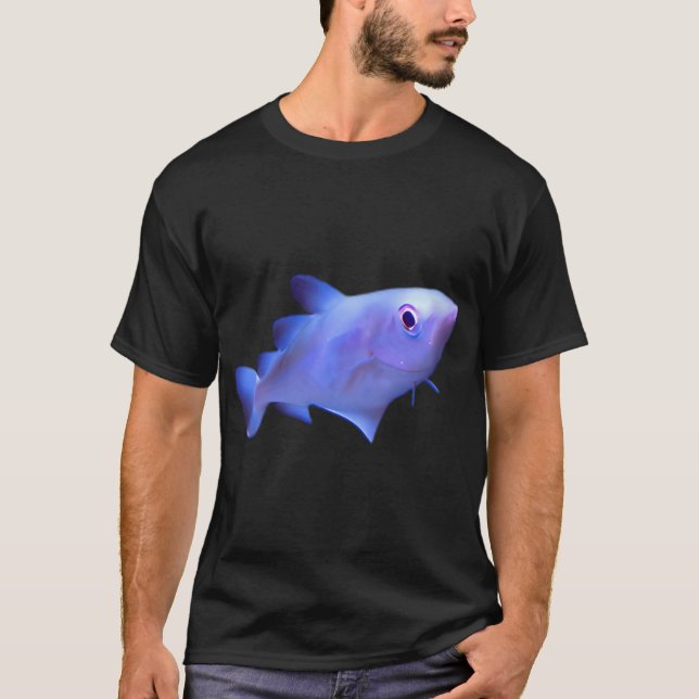 T-shirt Petit poisson seul version découpée (Devant)