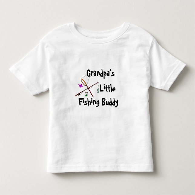 T-shirt petit pote de pêche de papy (Devant)