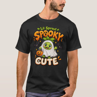 T-shirt Petit pousse fantôme mignon d'Halloween