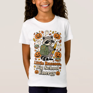 T-Shirt Petit Raton Laveur, Grande Énergie de Rentrée Scol