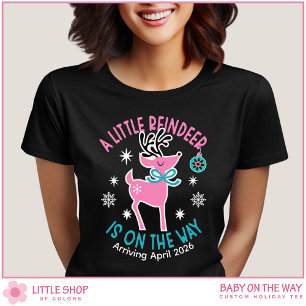 T-shirt Petit Renne en route Annonce de grossesse