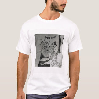 T-shirt Petit somme de chat avec un singe