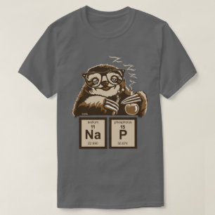 T-shirt Petit somme découvert par paresse de chimie