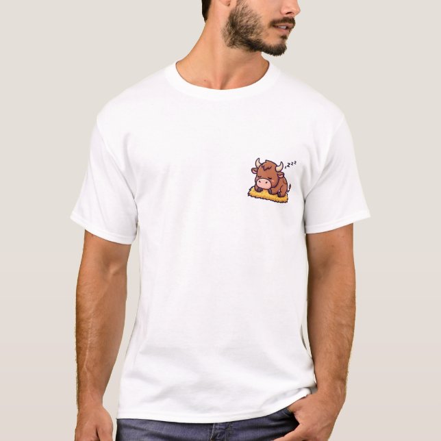 T-shirt Petit Taureau Endormi (Devant)