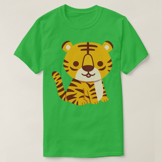 T-shirt Petit Tigre Assis (Design devant)