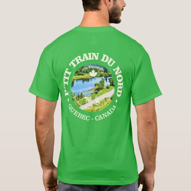T-shirt Petit Train du Nord (vélo c) (Dos)