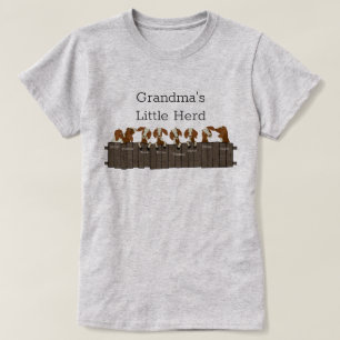 T-shirt Petit troupeau de chèvres Grandmas 8 chèvres