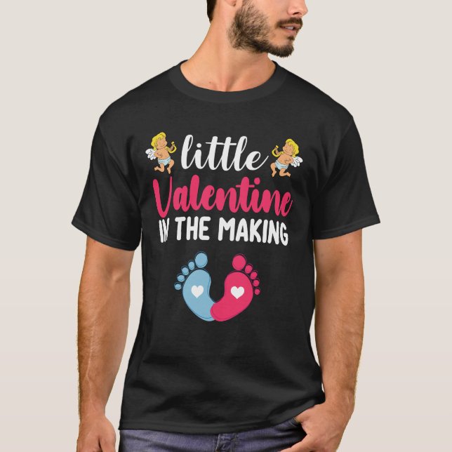 T-shirt Petit Valentin en devenir Grossesse Enceinte (Devant)