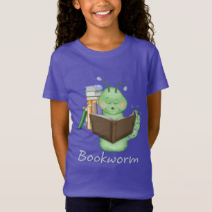 T-Shirt Petit ver de livre vert