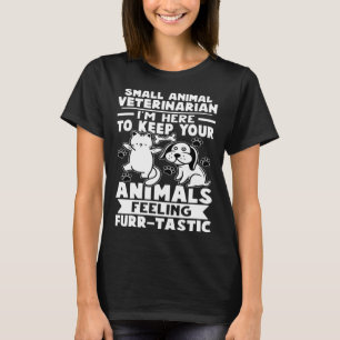 T-shirt Petit vétérinaire animal garder les animaux sentir