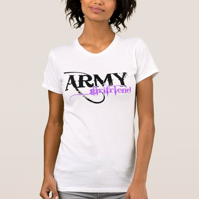 T-shirt Petite amie de l'armée violette (Devant)