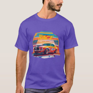 T-shirt Petite amie de voiture de sport fille