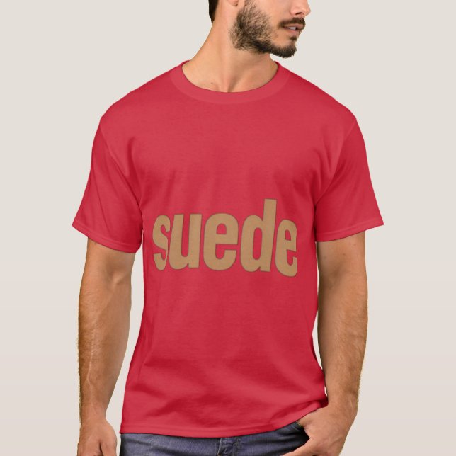 T-shirt Petite amie en daim (Devant)