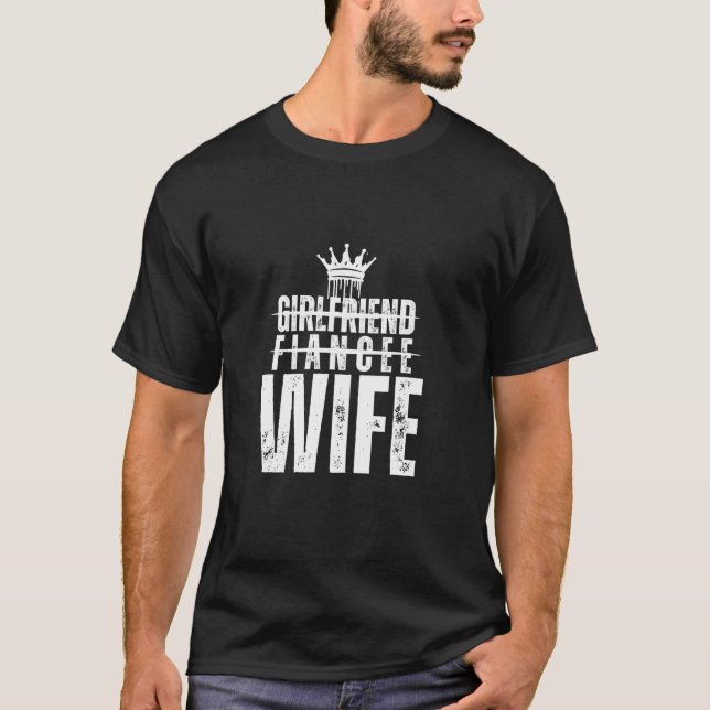 T-shirt Petite amie fiancée épouse (Devant)
