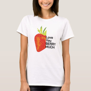 T-shirt Petite amie Les Femmes Vous Aiment Beaucoup Berry