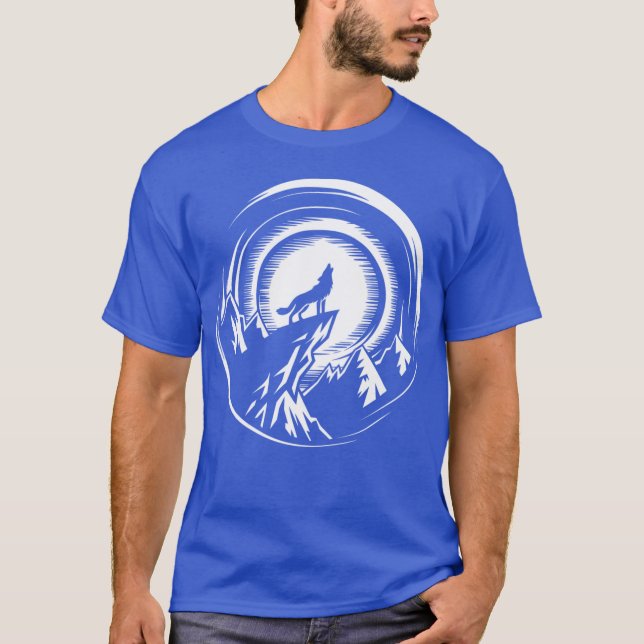 T-shirt Petite amie moderne loup (Devant)