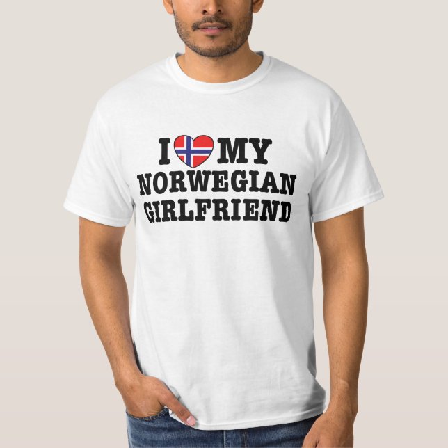 T-shirt Petite amie norvégienne (Devant)