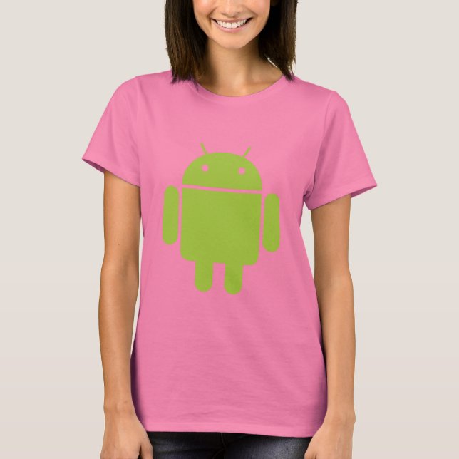 T-shirt Petite Android Dames Vertes (Devant)
