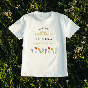 T-shirt Petite Baby Shower Fleur Sauvage