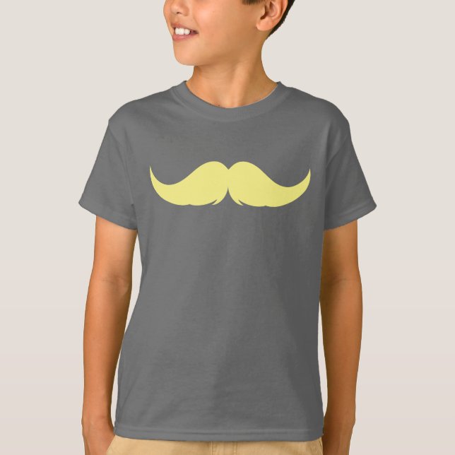 T-shirt Petite barre de poignées personnalisable Moustache (Devant)