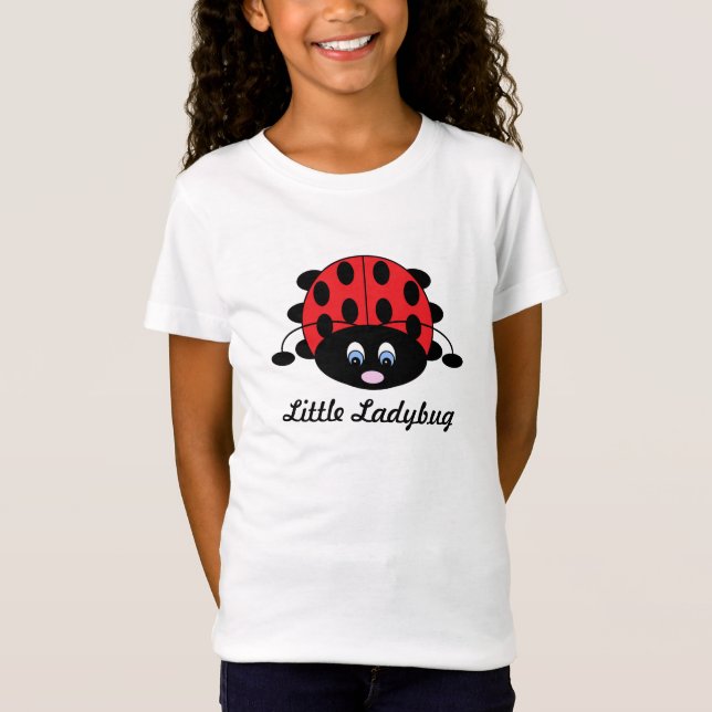 T-Shirt Petite chemise de coccinelle pour des filles (Devant)