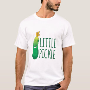 T-shirt Petite chiche mignonne chiche verte portant des lu