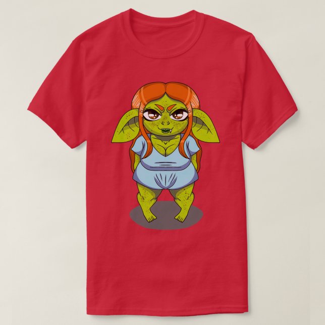 T-shirt Petite couleur fille gobbo (Design devant)