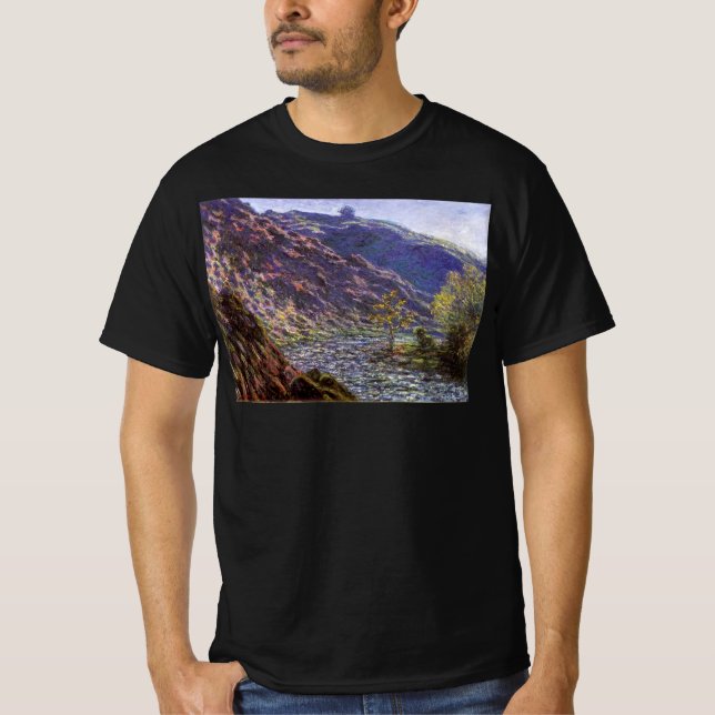 T-shirt Petite Creuse, Lumière du soleil par Claude Monet (Devant)