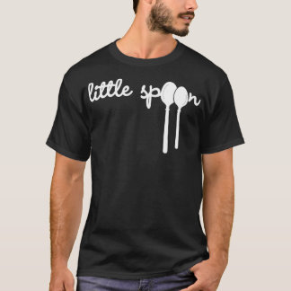 T-shirt Petite Cuillère Drôle Dans Gros Petit Couple L