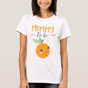 T-shirt Petite Cutie Citrus Orange Maman À Être Chemise