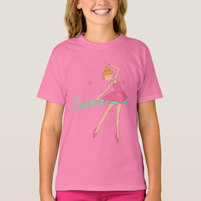 T-shirt petite danseuse de ballet jazzy (Devant)