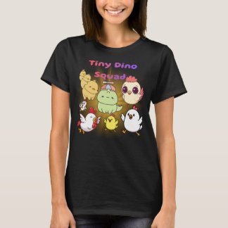 T-shirt Petite Équipe de Dinosaures Design de Dinosaure Mi