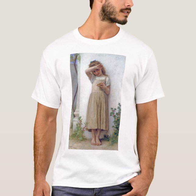 T-shirt Petite fille, Bouguereau (Devant)