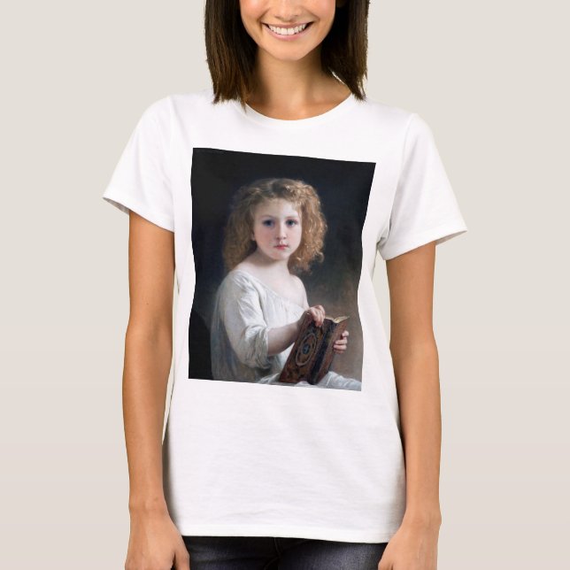 T-shirt Petite fille, Bouguereau (Devant)