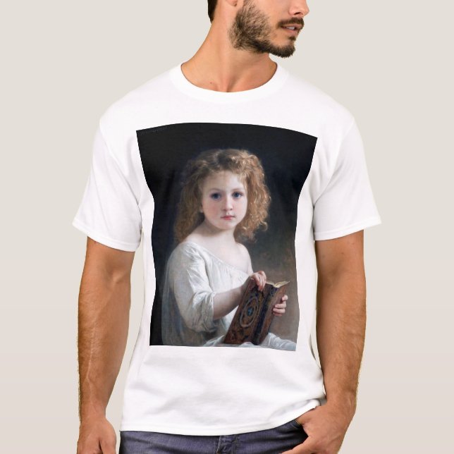 T-shirt Petite fille, Bouguereau (Devant)