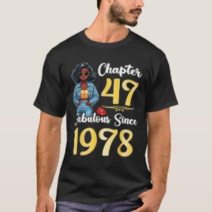 T-shirt Petite Fille Chapitre 47 Ans Fabuleux depuis 1978