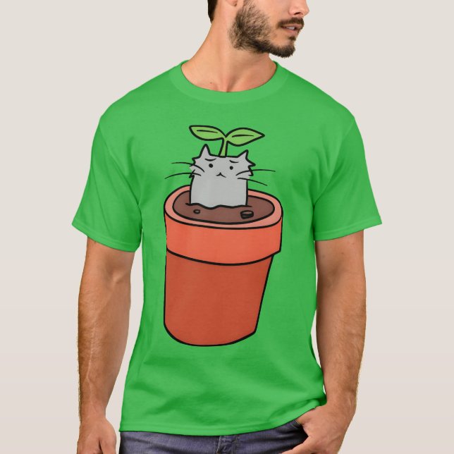 T-shirt Petite fille de Cat Planter (Devant)