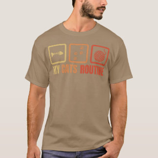 T-shirt Petite fille de l'horaire des chats