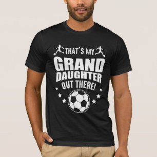 T-shirt Petite-fille de soccer Fier Grand-parents