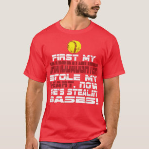 T-shirt Petite-fille de softball pour grands-parents de so