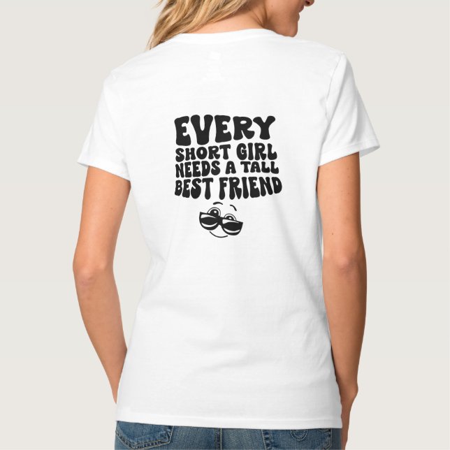 T-shirt Petite fille grand ami (Dos)