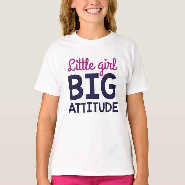 T-shirt Petite fille Grande attitude (Devant)