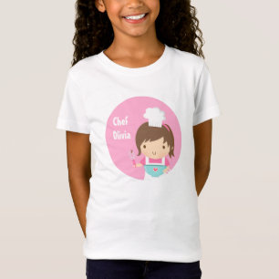 T-Shirt Petite fille mignonne de Baker de chef