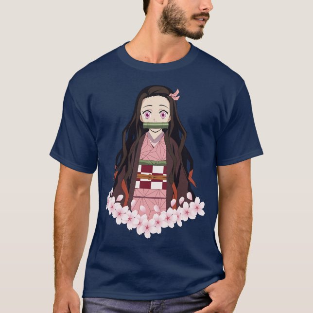 T-shirt Petite fille Nezuko (Devant)
