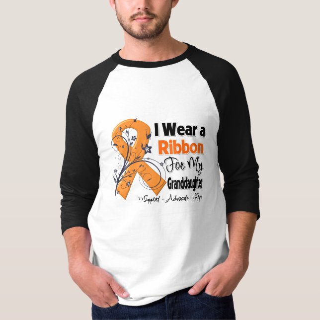 T-shirt Petite-fille - ruban de leucémie (Devant)
